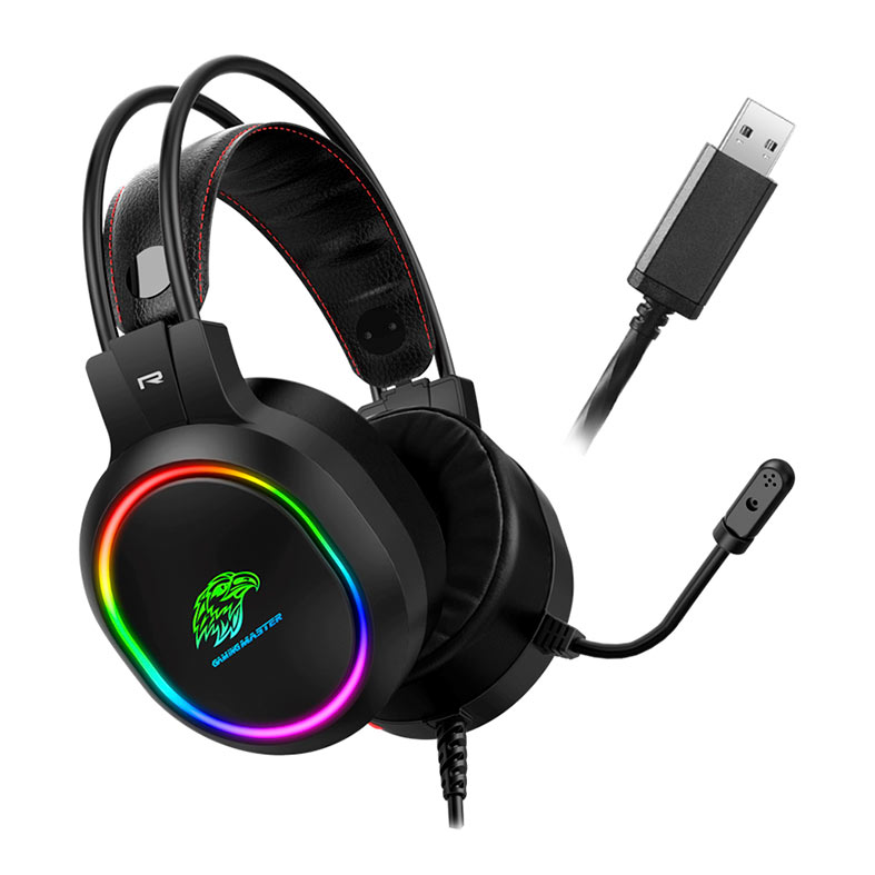 Headset Gamer K-MEX AR43, RGB, Drivers 50mm, Preto, AR43000S71PPB0X - miniatura 4