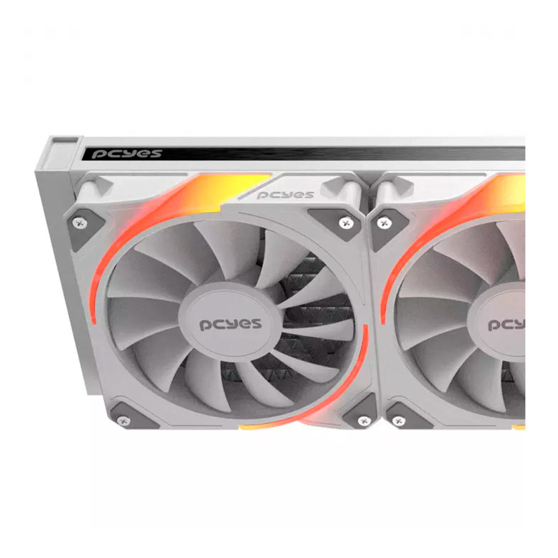 Water Cooler Pcyes Sangue Frio 3, ARGB, 360mm, Branco, ARGBSF3360WGBR - miniatura 9
