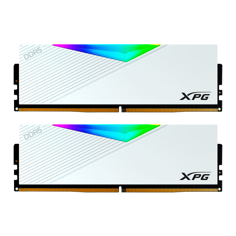 Memoria Adata XPG Lancer RGB, 32GB (2x16GB), DDR5, 7200MT/s, C34, Branca, AX5U7200C3416G-DCLARWH - imagem 1