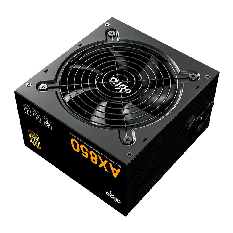 Fonte Aigo AX850, 850W, Full-Modular, 80 Plus Gold, Preto, AX850BK - miniatura 5