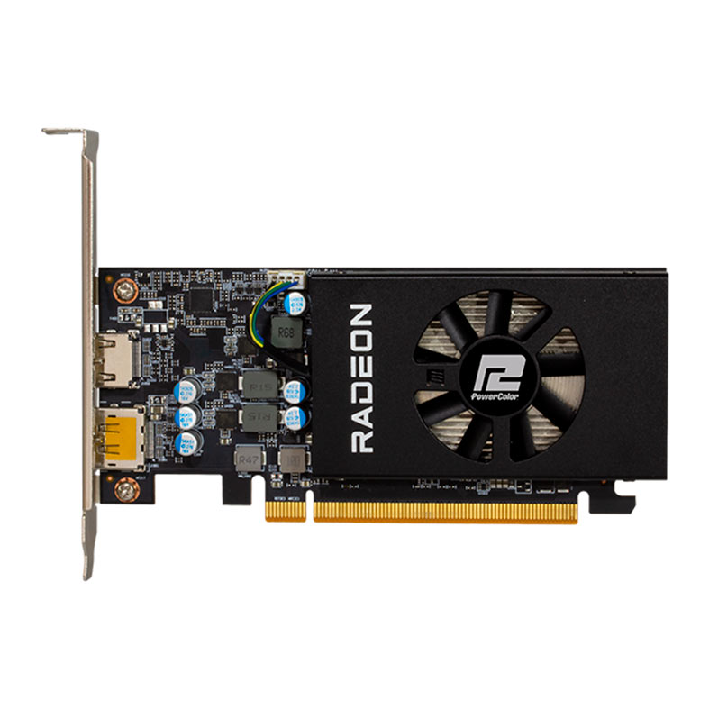 Placa de Video PowerColor Radeon RX 6400 Low Profile V2, 4GB, GDDR6, 64-bit, AXRX-6400-LP-4GBD6-DHV2-NAC - imagem 1