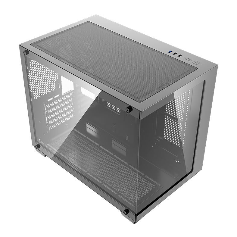 Gabinete Gamer Aigo DarkFlash B275 PRO, Lateral de Vidro, Com 6 fans, ARGB, Preto, B275-PRO-BLACK - miniatura 5
