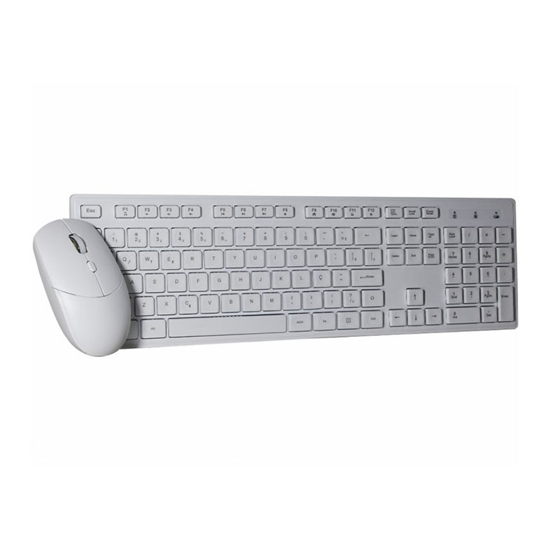 Kit Teclado e Mouse K-Mex KA60W9+MAA7W7, Wireless, Mouse 2400DPI, Teclado Membrana, Branco, B2KA60W90010B0X