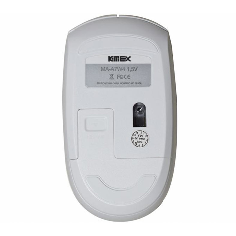 Kit Teclado e Mouse K-Mex KA60W9+MAA7W7, Wireless, Mouse 2400DPI, Teclado Membrana, Branco, B2KA60W90010B0X - miniatura 7