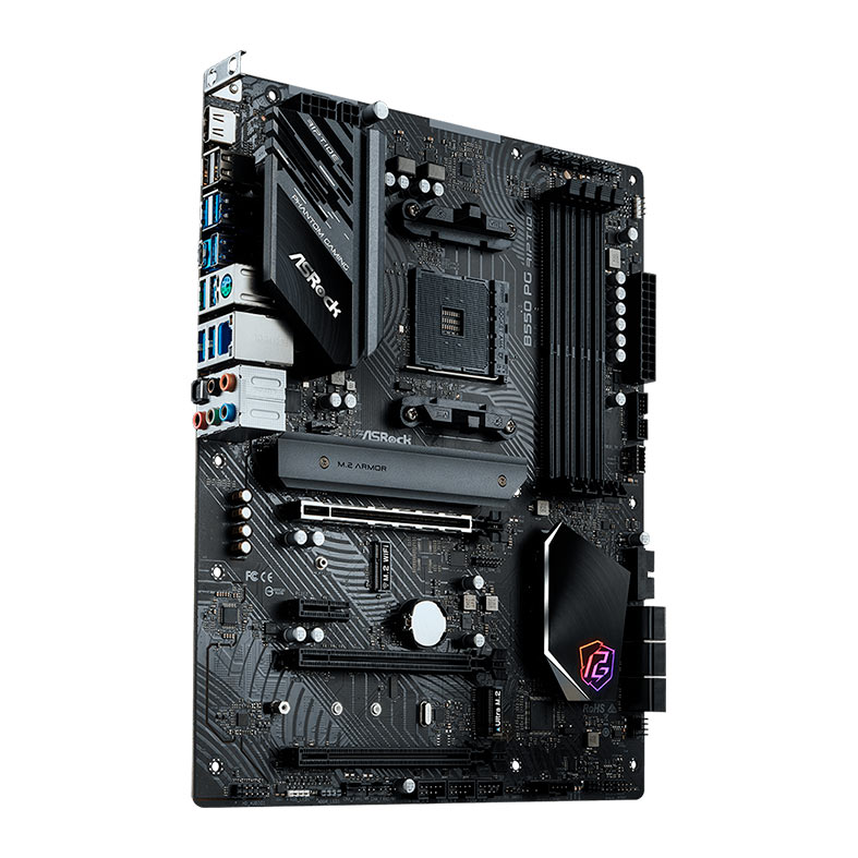 Placa Mae ASRock B550 PG RIPTIDE, DDR4, Socket AM4, ATX, Chipset AMD B550, B550 PG RIPTIDE - miniatura 4