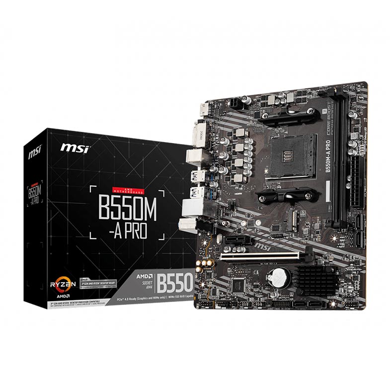 Placa Mae MSI B550M-A PRO, DDR4, Socket AM4, M-ATX, Chipset AMD B550, B550M-A PRO - miniatura 3