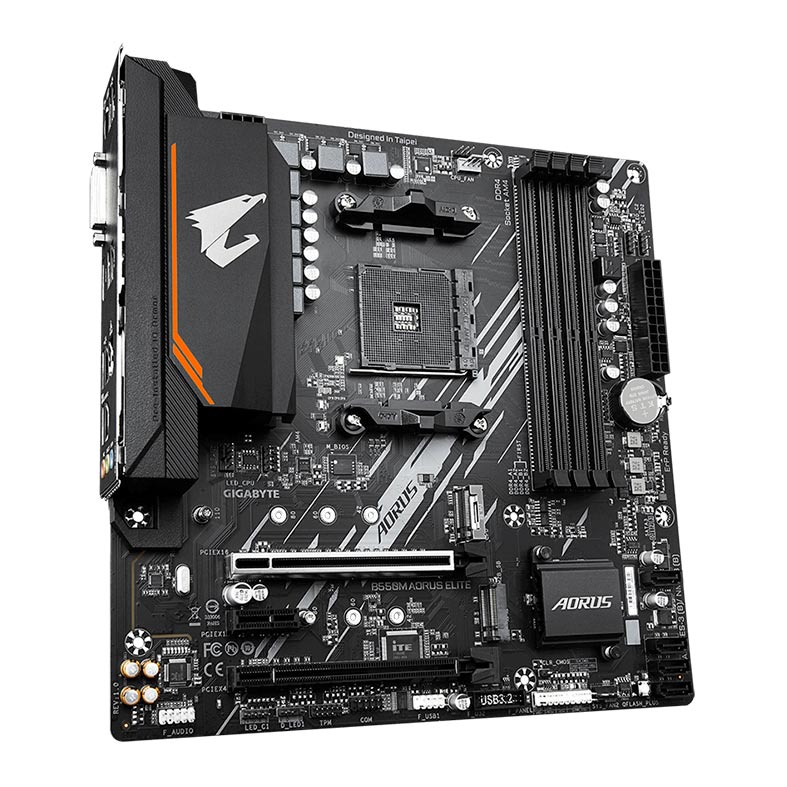 Placa Mae Gigabyte B550M Aorus Elite, DDR4, Socket AMD AM4, M-ATX, Chipset AMD B550, B550M-AORUS-ELITE - miniatura 4