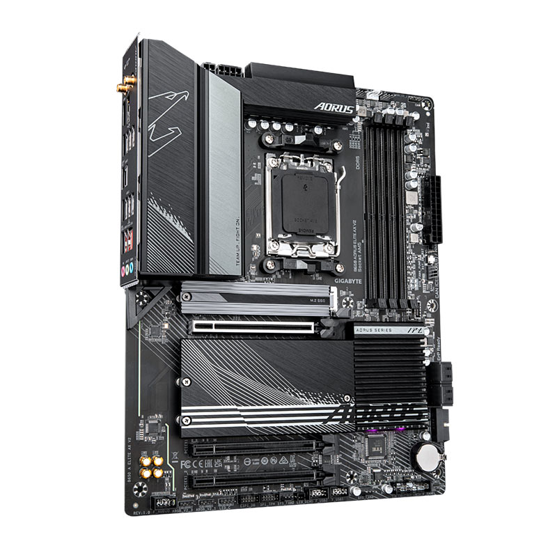 Placa Mae Gigabyte B650 Aorus Elite AX V2, WiFi, DDR5, Socket AMD AM5, ATX, Chipset AMD B650, B650-A-ELITE-AX-V2 - miniatura 4