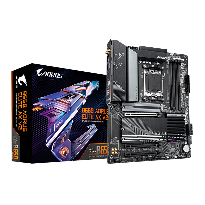 Placa Mae Gigabyte B650 Aorus Elite AX V2, WiFi, DDR5, Socket AMD AM5, ATX, Chipset AMD B650, B650-A-ELITE-AX-V2 - miniatura 3
