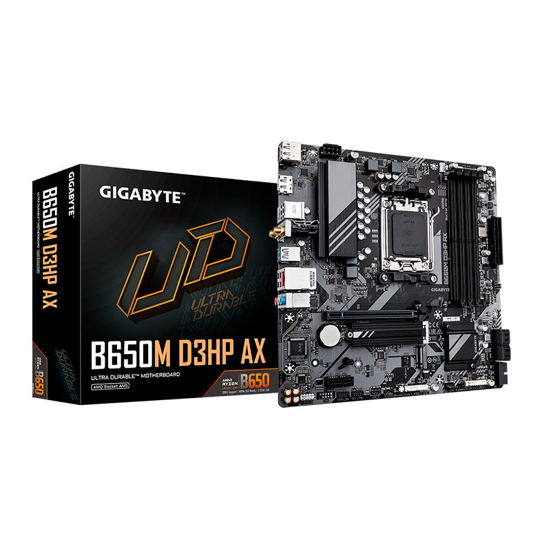 Placa Mae Gigabyte B650M D3HP AX, WiFi, DDR5, Socket AM5, M-ATX, Chipset AMD B650, B650M-D3HP-AX - miniatura 3