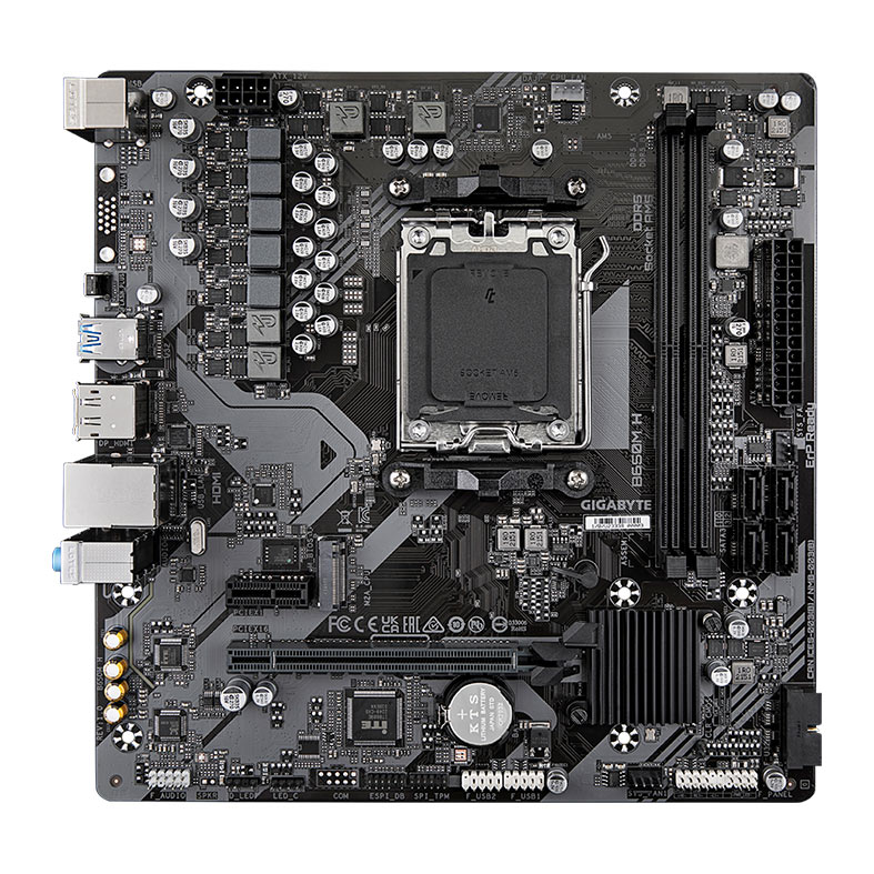 Placa Mae Gigabyte B650M H, DDR5, Socket AMD AM5, M-ATX, Chipset AMD B650, B650M-H - imagem 1