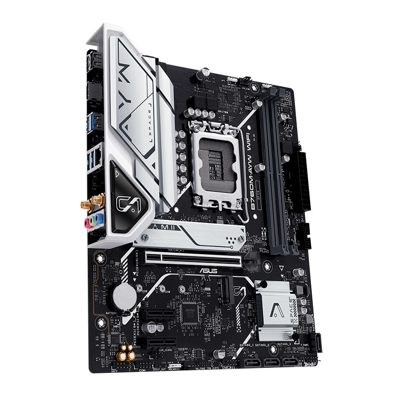 Placa Mae Asus B760M-AYW WIFI, DDR5, Socket LGA 1700, M-ATX, Chipset Intel B760, B760M-AYW-WIFI - miniatura 5