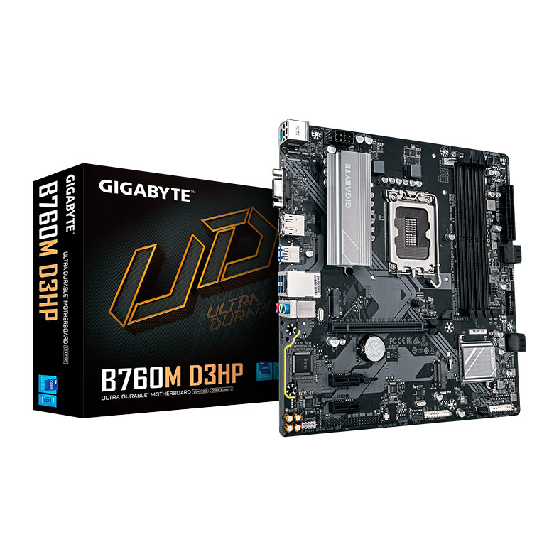 Placa Mae Gigabyte B760M D3HP, DDR5, LGA1700, M-ATX, Chipset Intel B760, B760M-D3HP - miniatura 3