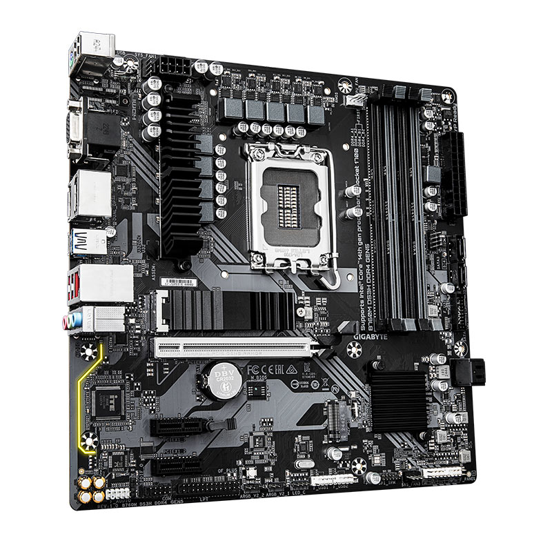Placa Mae Gigabyte B760M DS3H DDR4 Gen5, LGA1700, M-ATX, Chipset Intel B760, B760M-DS3H-DDR4-GEN5 - miniatura 4