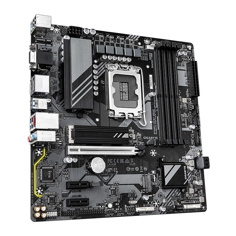 Placa Mae Gigabyte B760M DS3H, DDR5, LGA1700, M-ATX, Chipset Intel B760, B760M-DS3H-GEN5 - miniatura 4