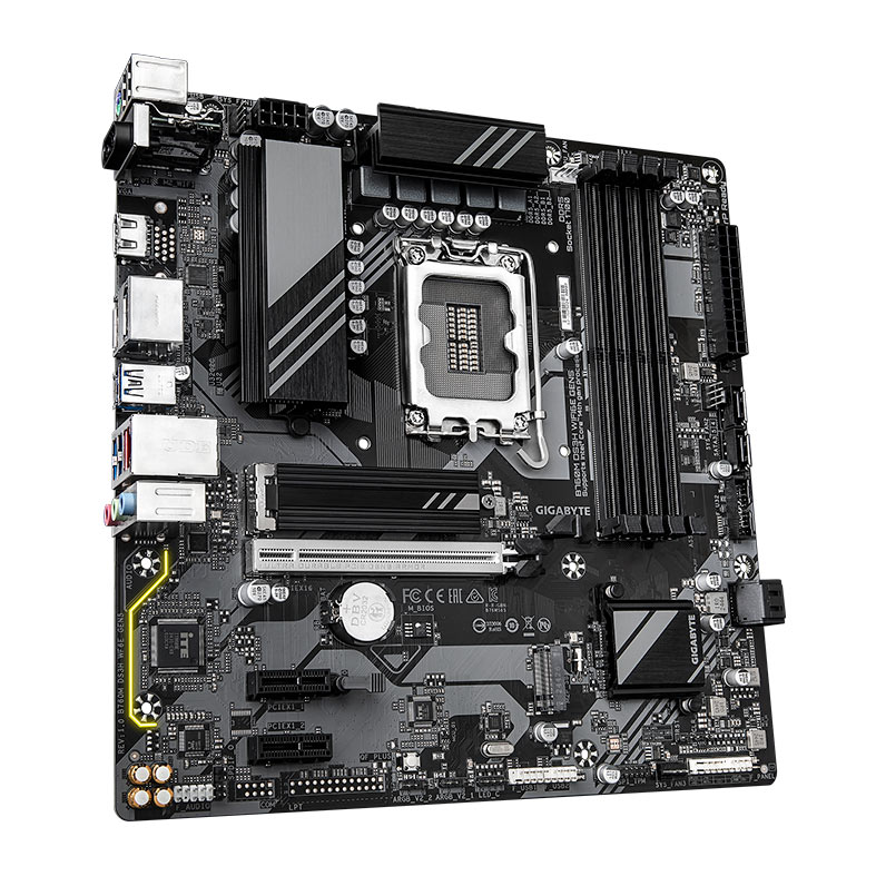 Placa Mae Gigabyte B760M DS3H WiFi6E Gen5, DDR5, LGA1700, M-ATX, Chipset Intel B760, B760M-DS3H-WF6E-GEN5 - miniatura 4