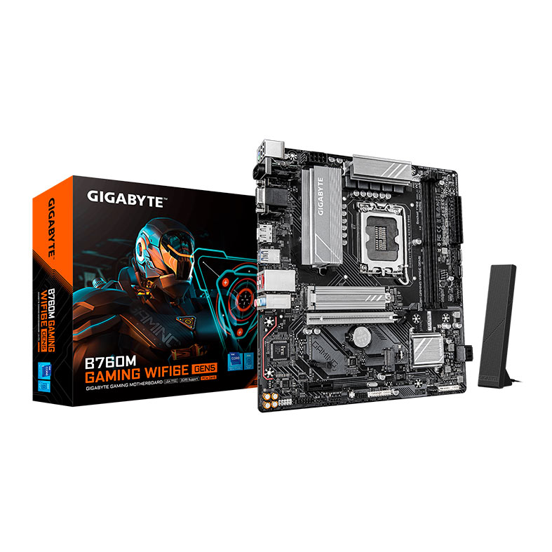 Placa Mae Gigabyte B760M Gaming Wifi6E Gen5, DDR5, LGA1700, M-ATX, Chipset Intel B760, B760M-G-WF6E-GEN5 - miniatura 3