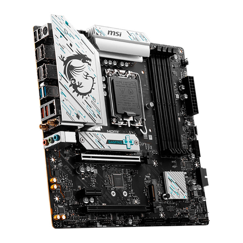 Placa Mae MSI B760M Gaming Plus WiFi, DDR5, LGA1700, M-ATX, Chipset Intel B760, B760M-GAMING-PLUS-WIFI - miniatura 4