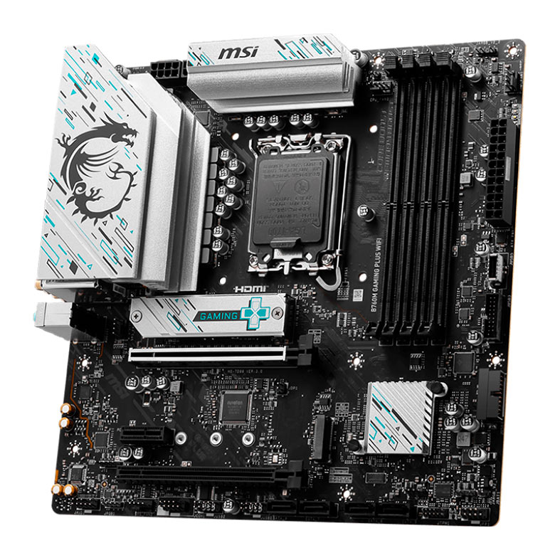Placa Mae MSI B760M Gaming Plus WiFi, DDR5, LGA1700, M-ATX, Chipset Intel B760, B760M-GAMING-PLUS-WIFI - miniatura 5