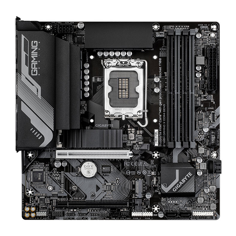 Placa Mae Gigabyte B760M Gaming X DDR4 Gen5, LGA1700, M-ATX, Chipset Intel B760, B760M-GAMING-X-DDR4-GEN5 - imagem 1