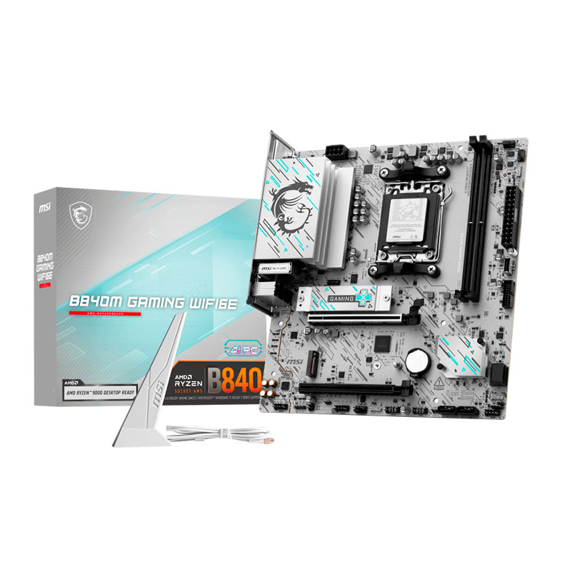 Placa Mae MSI B840M Gaming WiFi6E, DDR5, Socket AMD AM5, M-ATX, Chipset AMD B840, B840M-GAMING-WIFI6E - miniatura 3