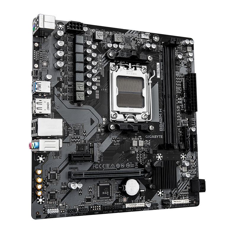 Placa Mae Gigabyte B840M H, DDR5, Socket AMD AM5, M-ATX, Chipset AMD B840, B840M-H - miniatura 4