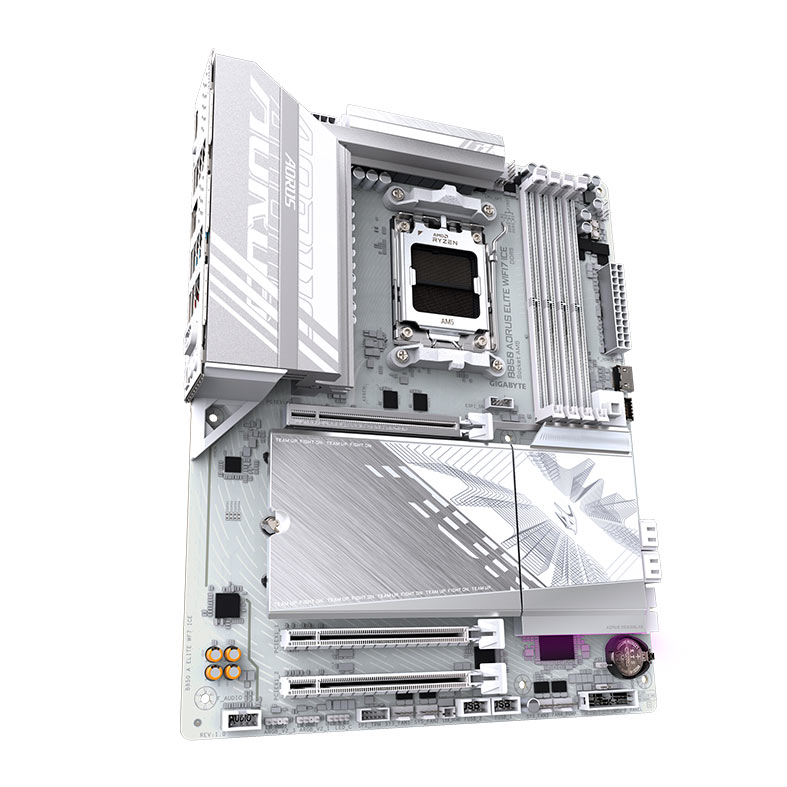 Placa Mae Gigabyte B850 Aorus Elite WF7 Ice, DDR5, Socket AMD AM5, ATX, Chipset AMD B850, B850-A-ELITE-WF7-ICE - miniatura 4