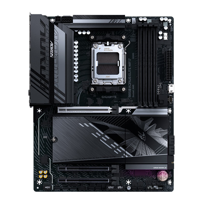 Placa Mae Gigabyte B850 Aorus Elite WF7, DDR5, Socket AMD AM5, ATX, Chipset AMD B850, B850-A-ELITE-WF7 - imagem 1