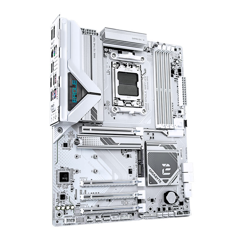 Placa Mae Gigabyte B850 Eagle Wifi7 Ice, DDR5, Socket AMD AM5, ATX, Chipset AMD B850, B850-EAGLE-WF7-ICE - miniatura 4