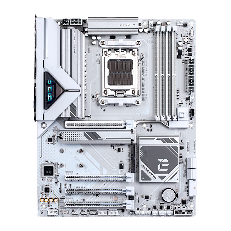 Placa Mae Gigabyte B850 Eagle Wifi7 Ice, DDR5, Socket AMD AM5, ATX, Chipset AMD B850, B850-EAGLE-WF7-ICE - imagem 1
