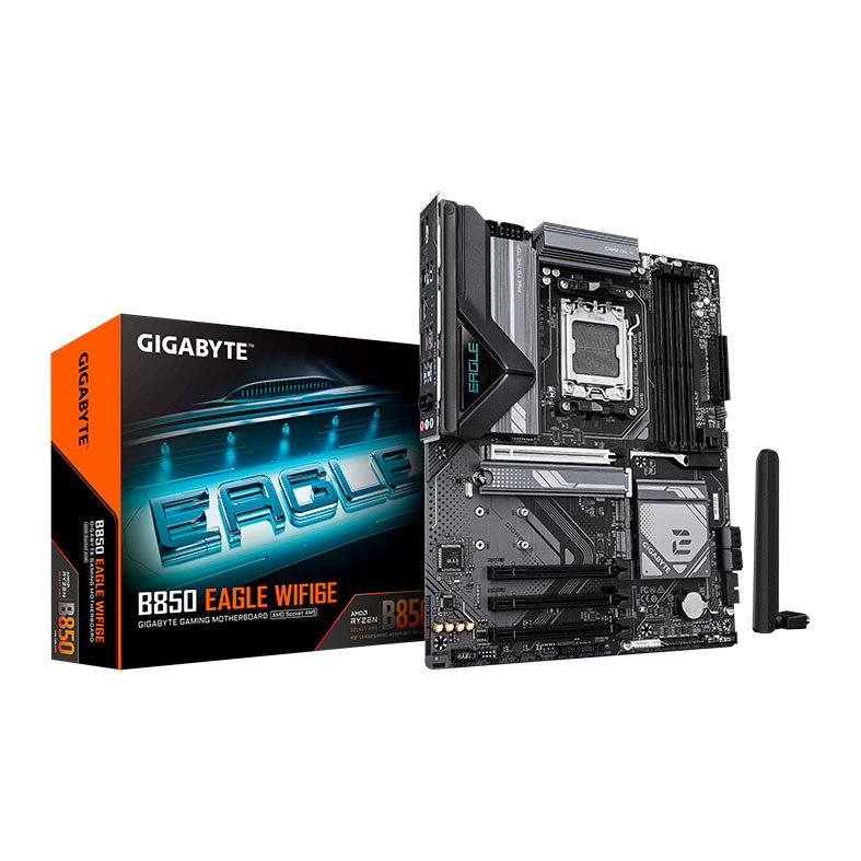 Placa Mae Gigabyte B850 Eagle WIFI6E, DDR5, Socket AMD AM5, ATX, Chipset AMD B850, B850-EAGLE-WIFI6E - miniatura 3