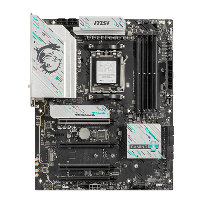 Placa Mae MSI B850 Gaming Plus WiFi, DDR5, Socket AMD AM5, ATX, Chipset AMD B850, B850-GAMING-PLUS-WIFI - imagem 1