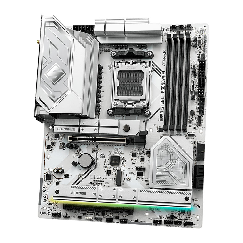 Placa Mae AsRock B850 Steel Legend WiFi, DDR5, Socket AMD AM5, ATX, Chipset AMD B850, B850-STEEL-LEGEND-WIFI - miniatura 5