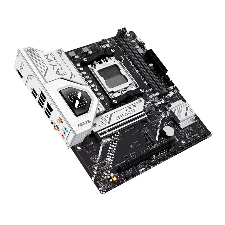 Placa Mae Asus B850M AYM Gaming Wi-fi, DDR5, Socket AMD AM5, M-ATX, Chipset AMD B850, B850M-AYW-GAMING-WIFI - miniatura 6