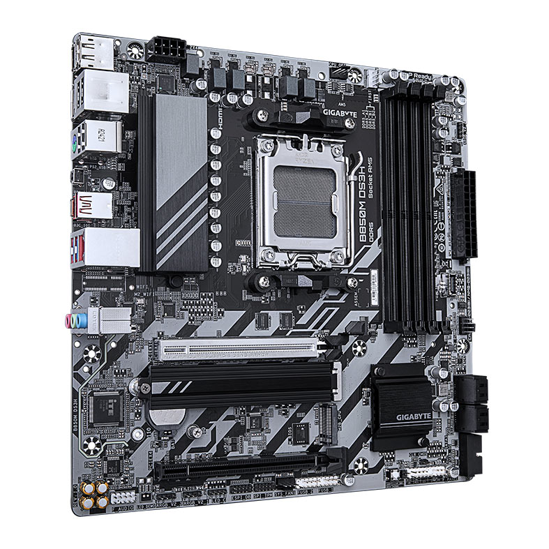 Placa Mae Gigabyte B850M DS3H, DDR5, Socket AMD AM5, M-ATX, Chipset AMD B850, B850M-DS3H - miniatura 4