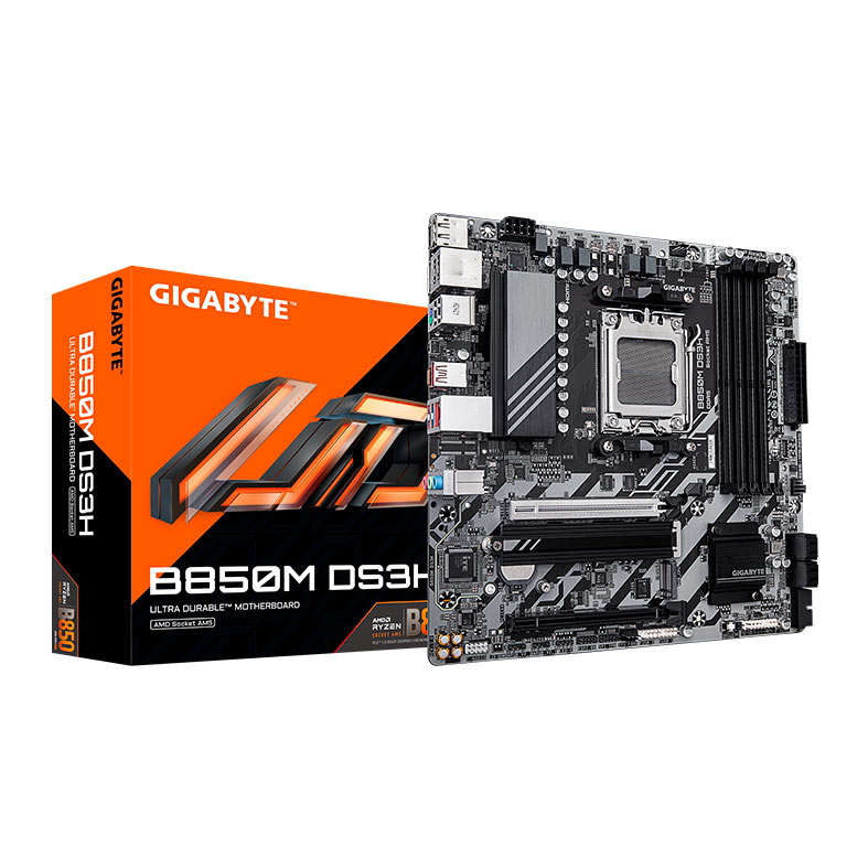 Placa Mae Gigabyte B850M DS3H, DDR5, Socket AMD AM5, M-ATX, Chipset AMD B850, B850M-DS3H - miniatura 3
