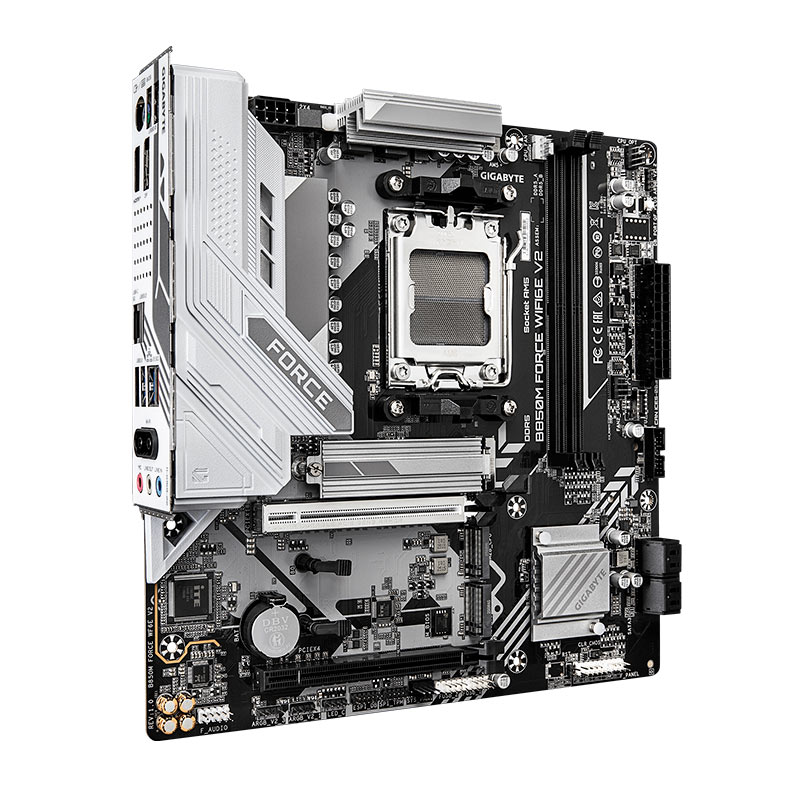 Placa Mae Gigabyte B850M Force Wifi6E V2, DDR5, Socket AMD AM5, M-ATX, Chipset AMD B850, B850M-FORCE-WF6E-V2 - miniatura 4