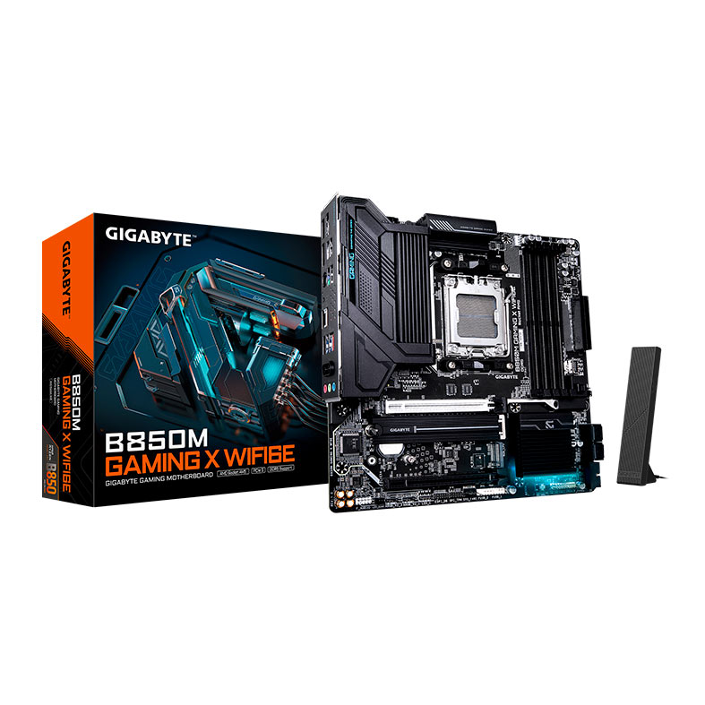 Placa Mae Gigabyte B850M Gaming X WIFI6E, DDR5, Socket AMD AM5, M-ATX, Chipset AMD B850, B850M-GAMING-X-WIFI6E - miniatura 3