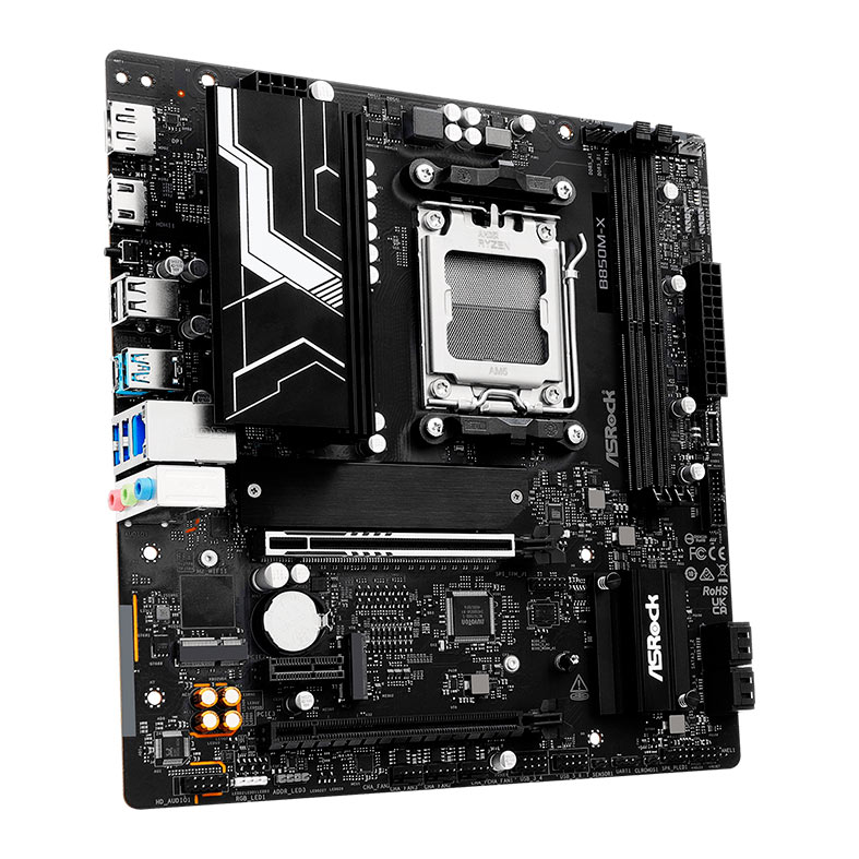 Placa Mae AsRock B850M-X R2.0, DDR5, Socket AMD AM5, M-ATX, Chipset AMD B850, B850M-X-R2.0 - miniatura 4