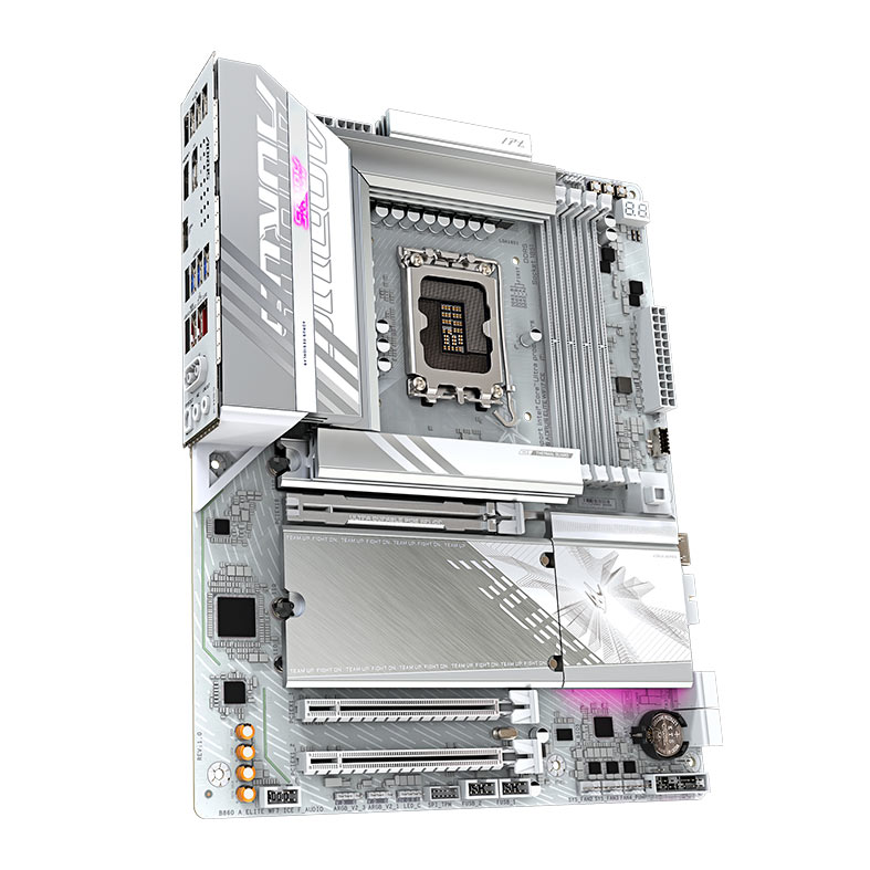 Placa Mae Gigabyte B860 Aorus Elite WIFI7 Ice, DDR5, LGA1851, ATX, Chipset Intel B860, B860-A-ELITE-WIFI7-ICE - miniatura 4