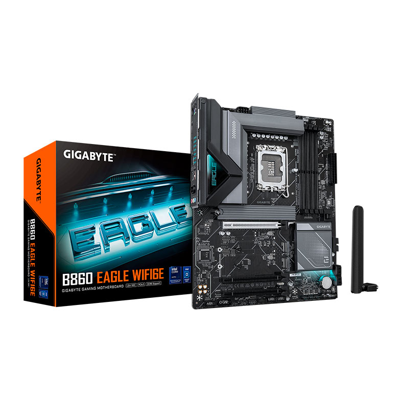 Placa Mae Gigabyte B860 Eagle WIFI6E, DDR5, LGA1851, ATX, Chipset Intel B860, B860-EAGLE-WIFI6E - miniatura 3