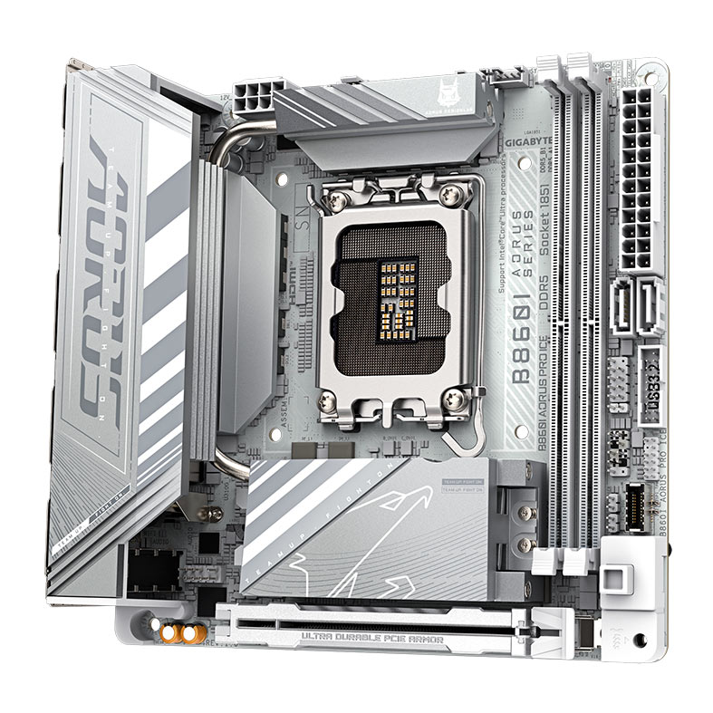 Placa Mae Gigabyte B860I Aorus Pro Ice, DDR5, LGA1851, Mini-ITX, Chipset Intel B860, B860I-AORUS-PRO-ICE - miniatura 5