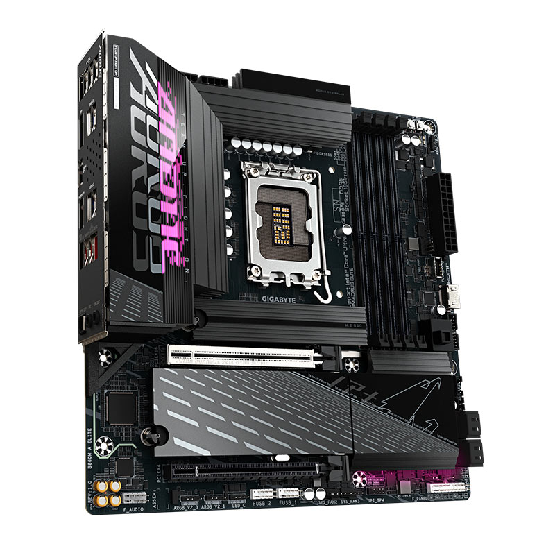 Placa Mae Gigabyte B860M Aorus Elite, DDR5, LGA1851, M-ATX, Chipset Intel B860, B860M-AORUS-ELITE - miniatura 4