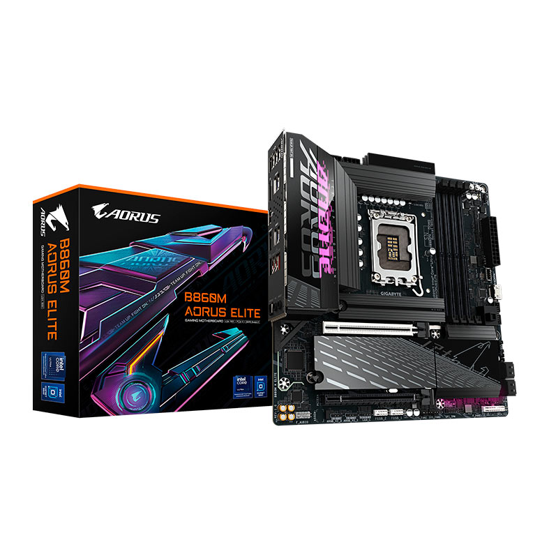 Placa Mae Gigabyte B860M Aorus Elite, DDR5, LGA1851, M-ATX, Chipset Intel B860, B860M-AORUS-ELITE - miniatura 3