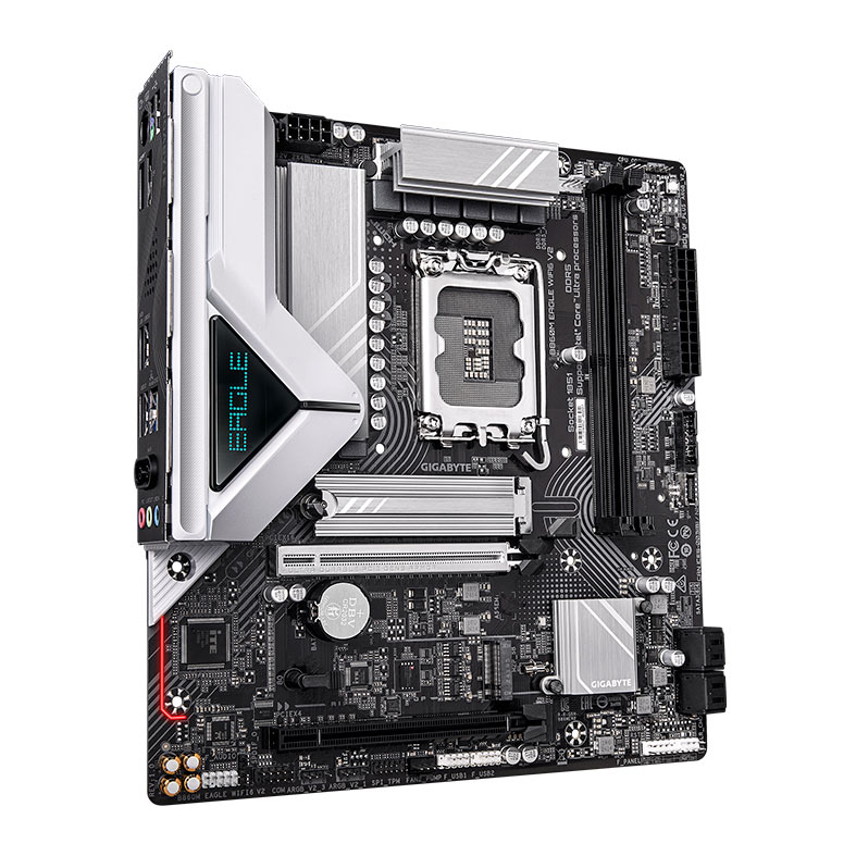 Placa Mae Gigabyte B860M Eagle WIFI6 V2, DDR5, LGA1851, M-ATX, Chipset Intel B860, B860M-EAGLE-WIFI6-V2 - miniatura 4