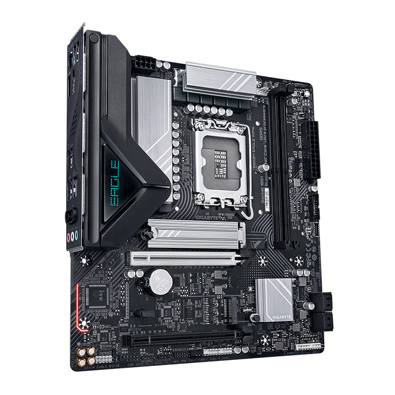PRE VENDA - Placa Mae Gigabyte B860M Eagle WIFI6, DDR5, LGA1851, M-ATX, Chipset Intel B860, B860M-EAGLE-WIFI6 - miniatura 4
