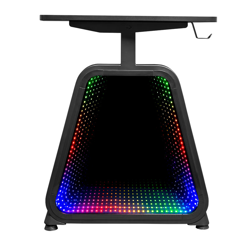 Mesa Gamer Mancer Beholder, 136cm, RGB, Preto, Completa + Estrutura em aço, MCR-BHRRGB-TE - miniatura 5