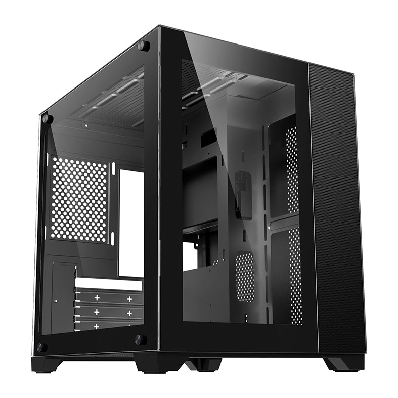 Gabinete Gamer Bluecase Atlantis BG-051, Mid-Tower, Lateral e Frontal de Vidro, Preto, BG-051BX - imagem 1