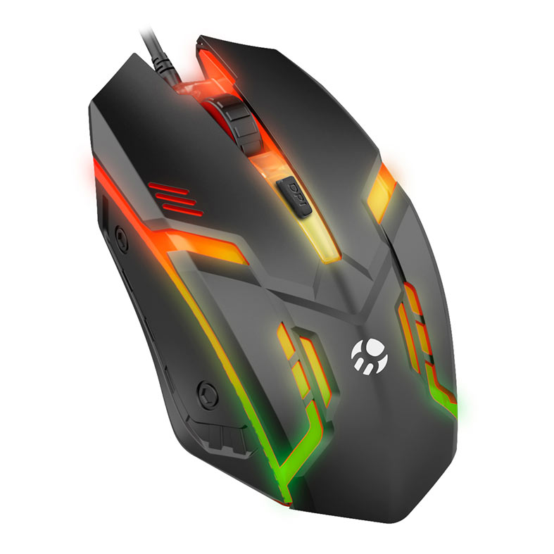 Combo Gamer 4 em 1 Bluecase Play, Rainbow, ABNT2, 2400DPI, Drivers 40mm, USB, Preto, BGHPKM-01BX - miniatura 7