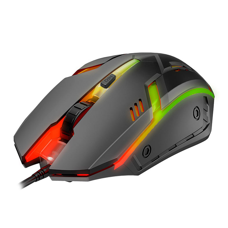 Combo Gamer 4 em 1 Bluecase Play, Rainbow, ABNT2, 2400DPI, Drivers 40mm, USB, Preto, BGHPKM-01BX - miniatura 10